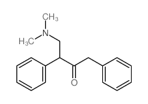 4-dimethylamino-1,3-diphenyl-butan-2-one structure