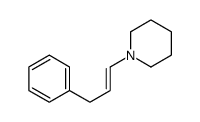 1-(3-phenylprop-1-enyl)piperidine Structure