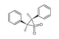 (2S,3R)-2,3-dimethyl-2,3-diphenylthiirane 1,1-dioxide Structure