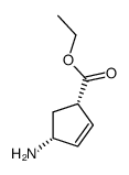 2-Cyclopentene-1-carboxylicacid,4-amino-,ethylester,(1S,4R)-(9CI)结构式