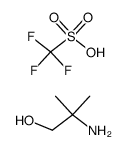 2-amino-2-methylpropan-1-ol trifluoromethanesulfonate Structure