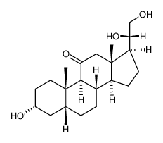(20S)-3α.20.21-trihydroxy-5β-pregnanone-(11) Structure