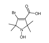 4-Bromo-1-oxyl-2,2,5,5-tetramethyl-δ3-pyrroline-3-carboxylic Acid Structure