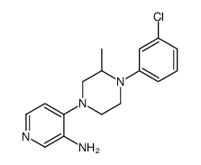 4-[4-(3-chlorophenyl)-3-methylpiperazin-1-yl]pyridin-3-amine Structure
