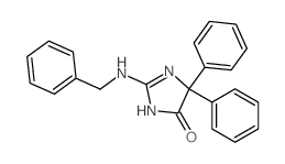 2-(benzylamino)-5,5-diphenyl-3H-imidazol-4-one structure