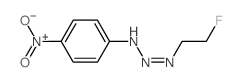 N-(2-fluoroethyldiazenyl)-4-nitro-aniline structure