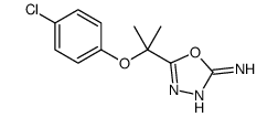 5-[2-(4-chlorophenoxy)propan-2-yl]-1,3,4-oxadiazol-2-amine Structure