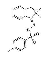 2,2-dimethylindan-1-one p-toluenesulphonylhydrazone Structure