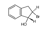 trans-2-bromo-1-hydroxyindan Structure