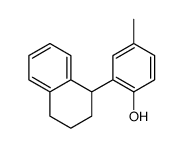 4-methyl-2-(1,2,3,4-tetrahydronaphthalen-1-yl)phenol结构式