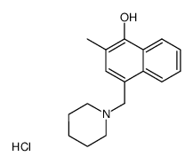 2-Methyl-4-piperidinomethyl-1-naphthol-hydrochlorid Structure