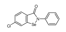 1,2-Benzisoselenazol-3(2H)-one, 6-chloro-2-phenyl-结构式