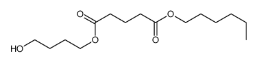1-O-hexyl 5-O-(4-hydroxybutyl) pentanedioate结构式