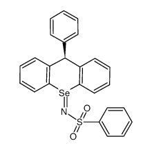 trans-9-Phenylselenoxanthene-N-(benzenesulfonyl)selenilimine Structure