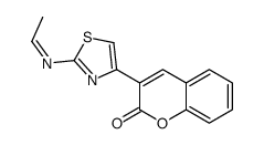 3-[2-(ethylideneamino)-1,3-thiazol-4-yl]chromen-2-one结构式