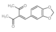 3-(benzo[1,3]dioxol-5-ylmethylidene)pentane-2,4-dione结构式