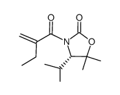 (S)-5,5-dimethyl-4-iso-propyl-3-(2'-ethylacryloyl)oxazolidin-2-one Structure