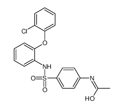 N-[4-[[2-(2-chlorophenoxy)phenyl]sulfamoyl]phenyl]acetamide结构式