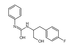1-[1-(4-fluorophenyl)-3-hydroxypropan-2-yl]-3-phenylurea结构式