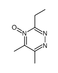 3-ethyl-5,6-dimethyl-4-oxido-1,2,4-triazin-4-ium Structure