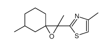2-(2,5-dimethyl-1-oxaspiro[2.5]octan-2-yl)-4-methyl-1,3-thiazole结构式