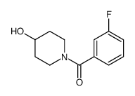 (3-fluorophenyl)-(4-hydroxypiperidin-1-yl)methanone Structure