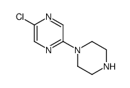 2-Chloro-5-(1-piperazinyl)pyrazine structure