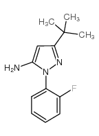 5-TERT-BUTYL-2-(2-FLUORO-PHENYL)-2H-PYRAZOL-3-YLAMINE Structure