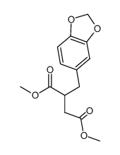 (methylenedioxy-3,4 benzyl) succinate de dimethyle Structure