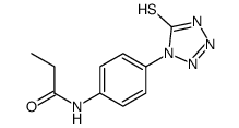 N-[4-(5-sulfanylidene-2H-tetrazol-1-yl)phenyl]propanamide结构式