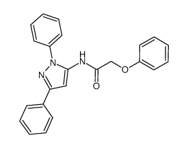 N-(1,3-diphenyl-1H-pyrazol-5-yl)-2-phenoxyacetamide Structure