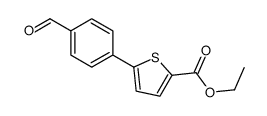 ETHYL 5-(4-FORMYLPHENYL)-2-THIOPHENECARBOXYLATE structure