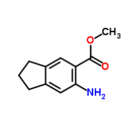 Methyl 6-amino-5-indanecarboxylate结构式