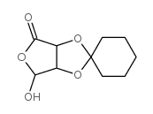 2,3-o-cyclohexylidene-l(-)-erythruronolactone Structure