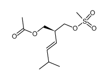 (S,E)-2-(methanesulfonyloxy)methyl-5-methylhex-3-enyl acetate Structure