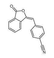 4-[(3-oxo-2-benzofuran-1-ylidene)methyl]benzonitrile结构式