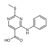 2-(methylthio)-4-(phenylamino)pyrimidine-5-carboxylicacid structure