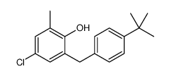 2-[(4-tert-butylphenyl)methyl]-4-chloro-6-methylphenol结构式