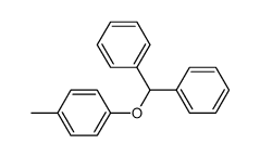 benzhydryl-p-tolyl ether Structure