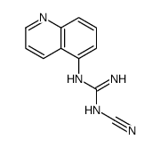 N-Cyano-N'-5-quinolinylguanidine structure