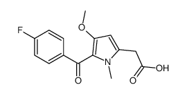 2-[5-(4-fluorobenzoyl)-4-methoxy-1-methylpyrrol-2-yl]acetic acid结构式