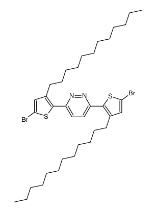 3,6-bis(5-bromo-3-dodecylthiophen-2-yl)pyridazine结构式