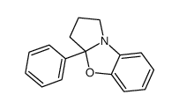 1,2,3,3a-Tetrahydro-3a-phenylpyrrolo(2,1-b)benzoxazole结构式