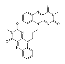 10,10'-trimethylenebis(3,3-dimethylisoalloxazine)结构式