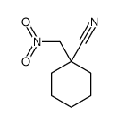 1-(nitromethyl)cyclohexane-1-carbonitrile结构式