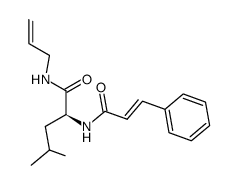 (S)-4-Methyl-2-[(E)-(3-phenyl-acryloyl)amino]-pentanoic acid allylamide结构式