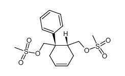 Methanesulfonic acid (1S,6R)-6-methanesulfonyloxymethyl-1-phenyl-cyclohex-3-enylmethyl ester Structure