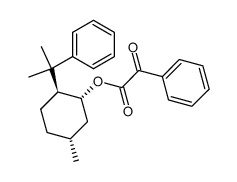 Phenylglyoxylsaeure-((1R,2S,5R)-5-methyl-2-(1-methyl-1-phenylethyl)-1-cyclohexyl)ester结构式