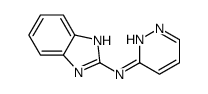 N-pyridazin-3-yl-1H-benzimidazol-2-amine结构式