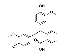 2-[bis(4-hydroxy-3-methoxyphenyl)methyl]benzoic acid结构式